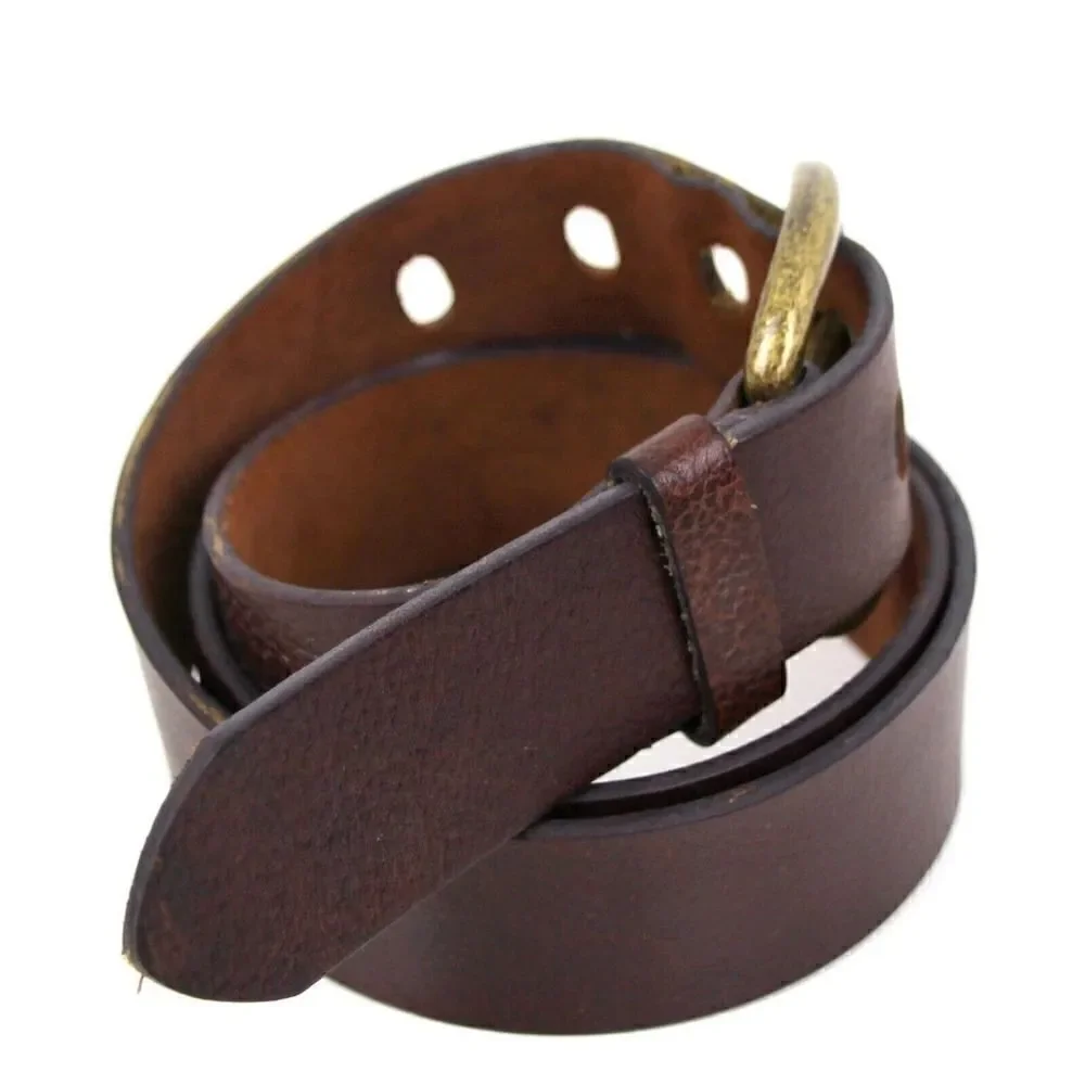 HandCrafted BROWN GENUINE LEATHER 1 3/8